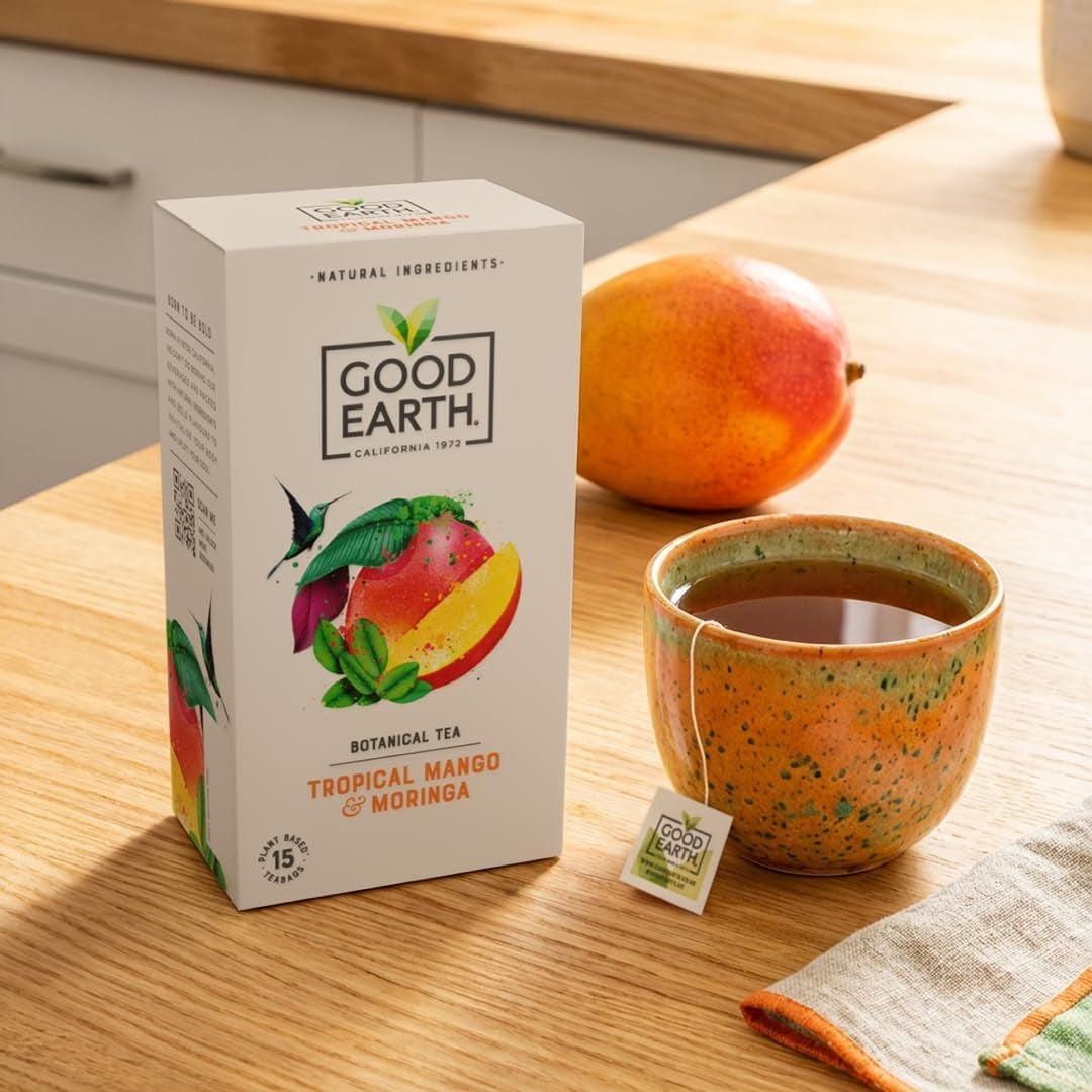 トロピカルマンゴー＆モリンガ ハーバルティーGood Earth Teas,  15包 42g